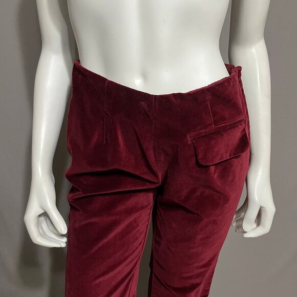 ⭐️Newport News Maroon Cotton Velvet Pants Sz-6 - Picture 4 of 8